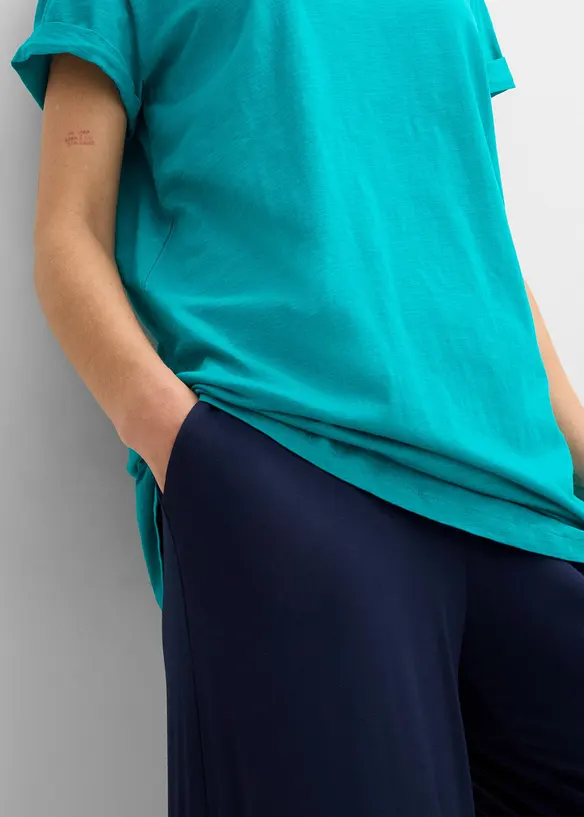 T-shirt lunga in puro cotone, bonprix