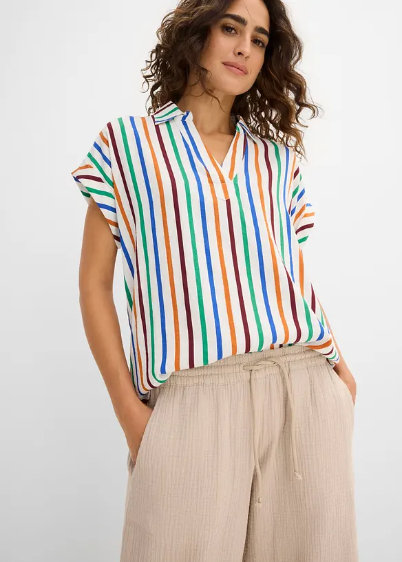 Pantaloni a palazzo in mussola leggera, bonprix