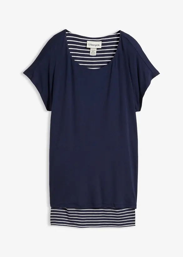 Maglia lunga in morbido misto viscosa, bonprix