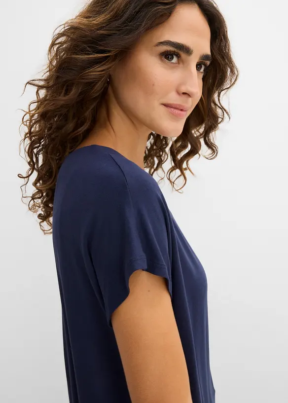 Maglia lunga in morbido misto viscosa, bonprix