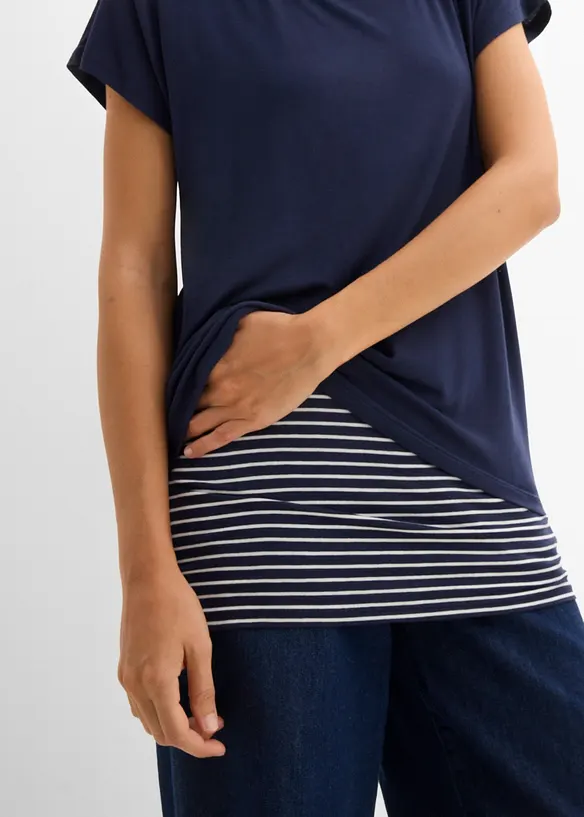 Maglia lunga in morbido misto viscosa, bonprix