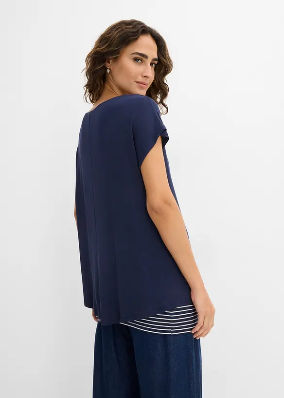 Maglia lunga in morbido misto viscosa, bonprix