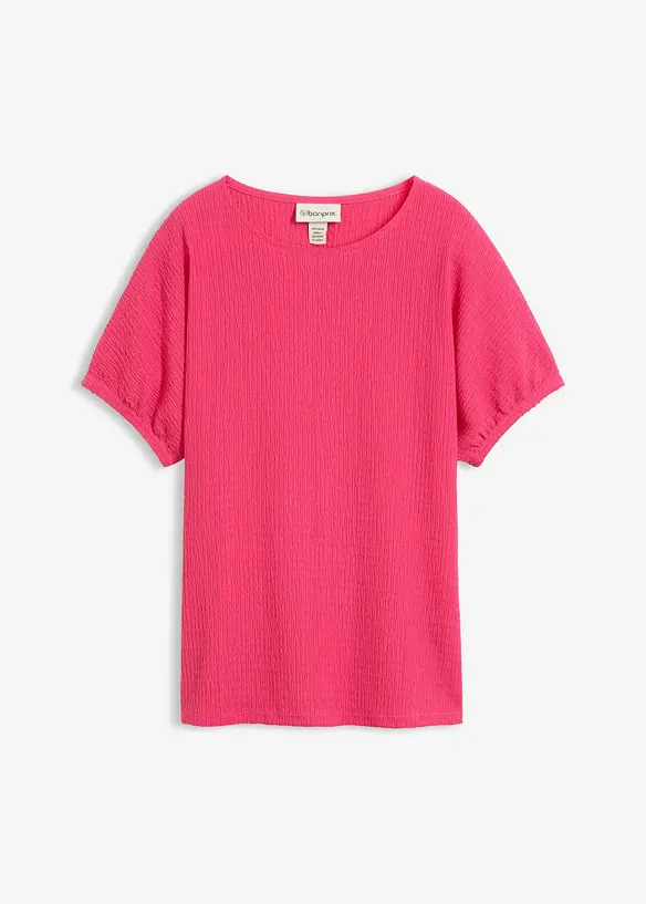 T-shirt in tessuto operato, bonprix