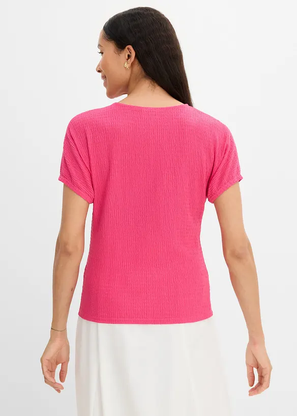 T-shirt in tessuto operato, bonprix