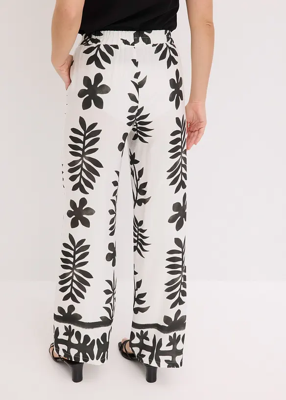 Pantaloni fantasia in viscosa fluida, bonprix