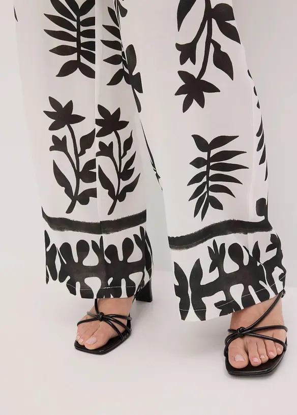 Pantaloni fantasia in viscosa fluida, bonprix