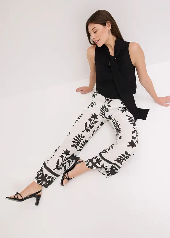 Pantaloni fantasia in viscosa fluida, bonprix
