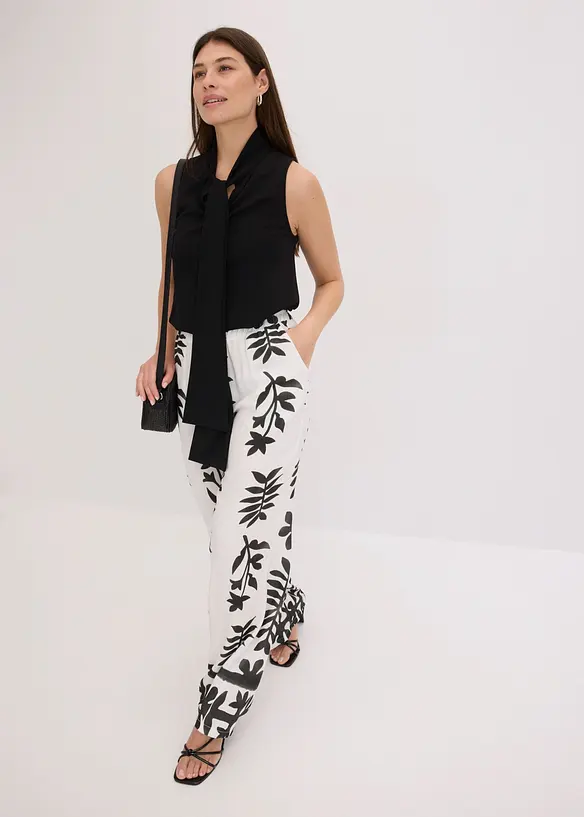 Pantaloni fantasia in viscosa fluida, bonprix