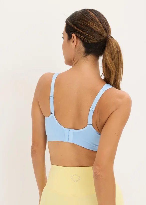 Reggiseno sportivo con sostegno medio (pacco da 2), bonprix