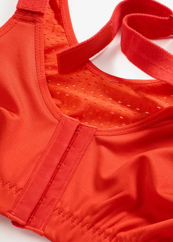 Reggiseno sportivo con chiusura anteriore e sostegno medio, bonprix