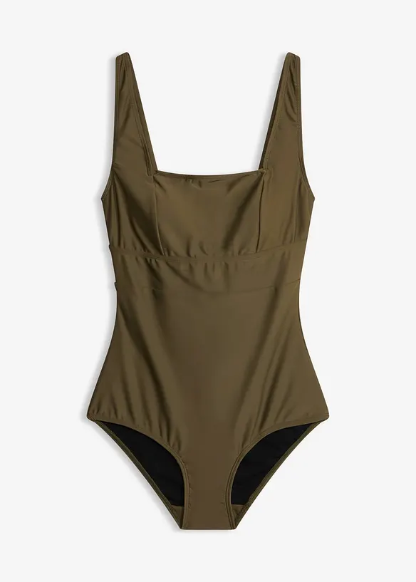 Costume intero con effetto modellante leggero e scollatura squadrata, bonprix