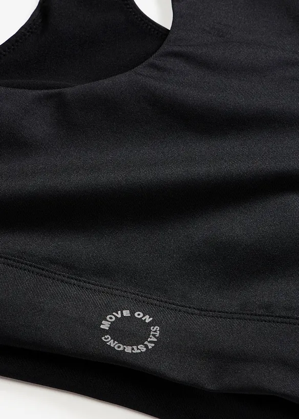 Reggiseno sportivo con spalline olimpioniche e leggero sostegno, bonprix