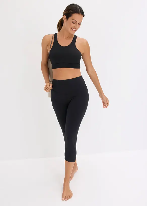 Reggiseno sportivo con spalline olimpioniche e leggero sostegno, bonprix