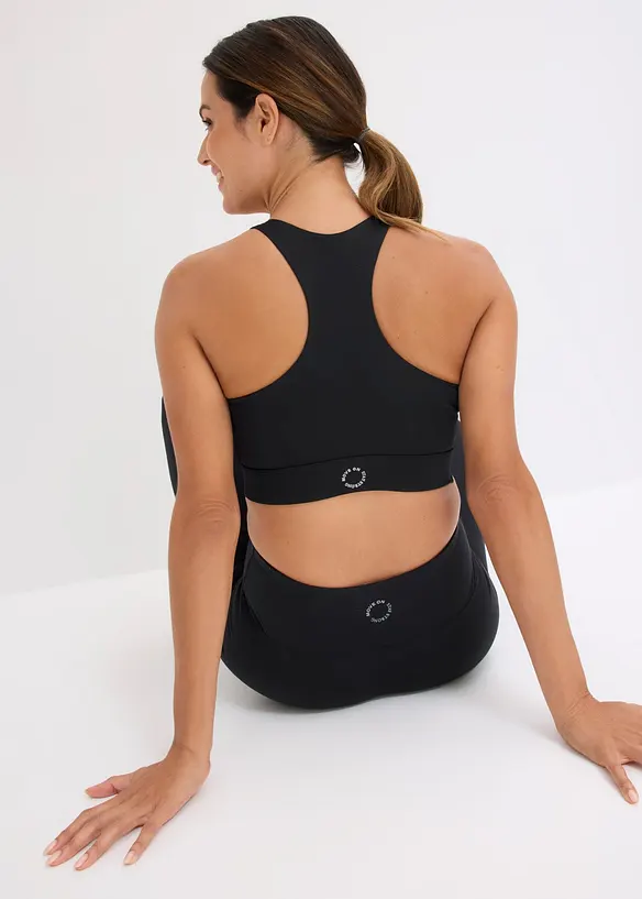 Reggiseno sportivo con spalline olimpioniche e leggero sostegno, bonprix