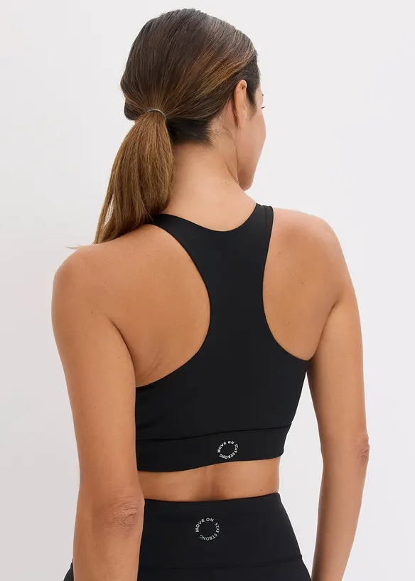 Reggiseno sportivo con spalline olimpioniche e leggero sostegno, bonprix