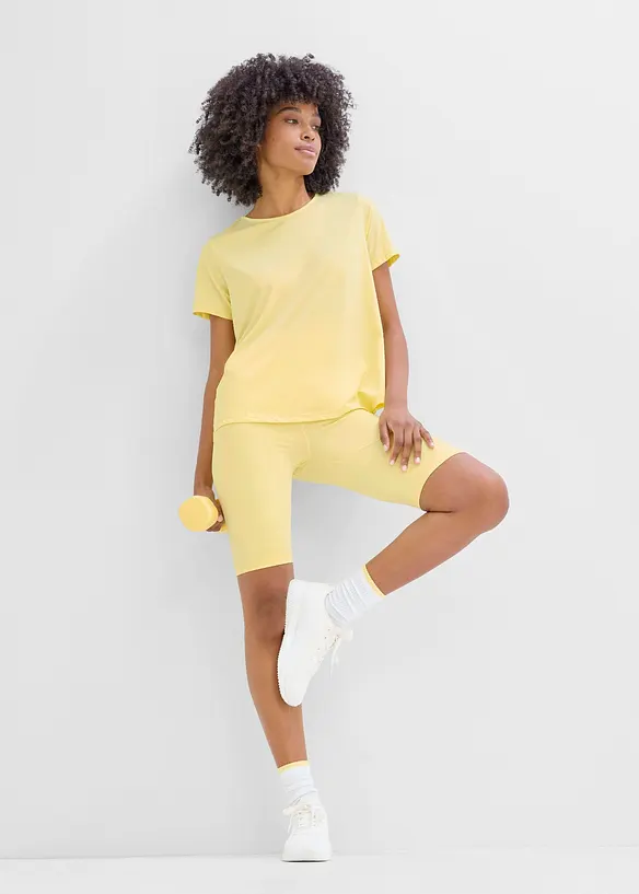 Pantaloncini funzionali ultraleggeri con vita comoda, asciugatura rapida, bonprix