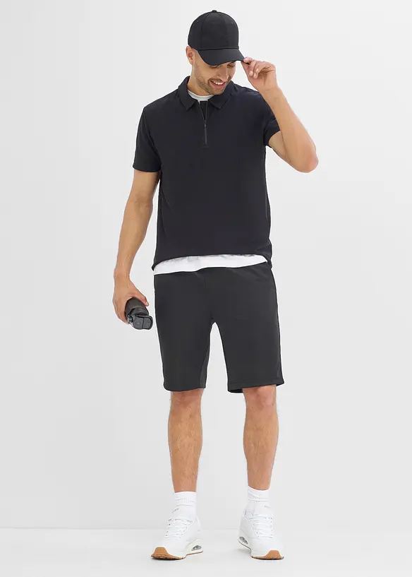 Polo per sport con cerniera, asciugatura rapida, bonprix