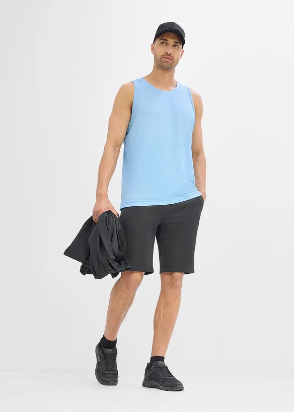 Canottiera per sport con cotone ad asciugatura rapida (pacco da 2), bonprix