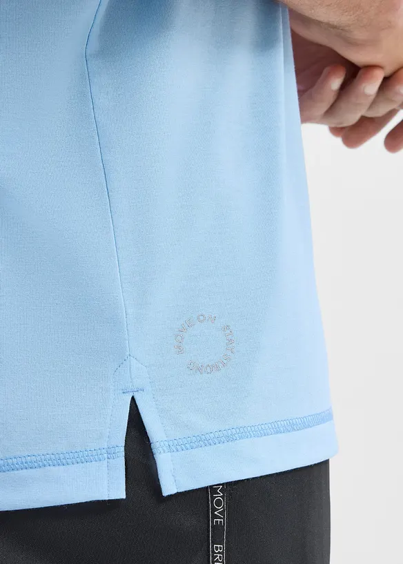 Canottiera per sport con cotone ad asciugatura rapida (pacco da 2), bonprix