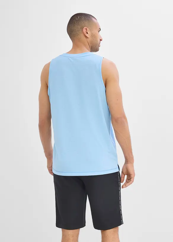 Canottiera per sport con cotone ad asciugatura rapida (pacco da 2), bonprix