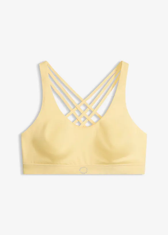 Reggiseno sportivo con spalline olimpioniche e sostegno leggero, bonprix
