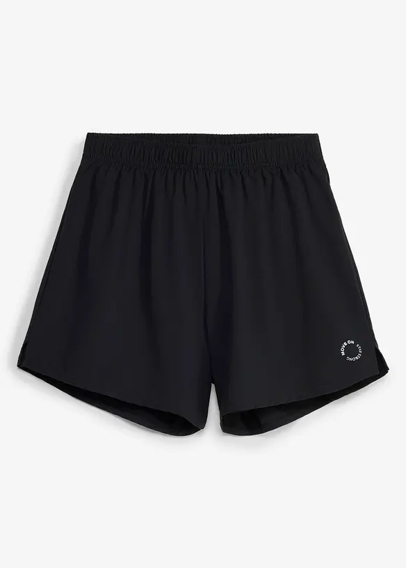 Pantaloni corti sportivi ultraleggeri 2 in 1, ad asciugatura rapida, bonprix