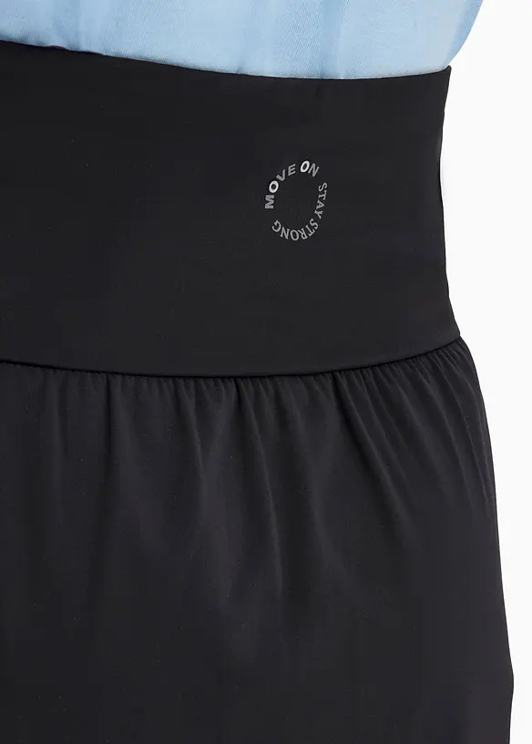 Gonna per sport con pantaloncini integrati, asciugatura rapida, bonprix