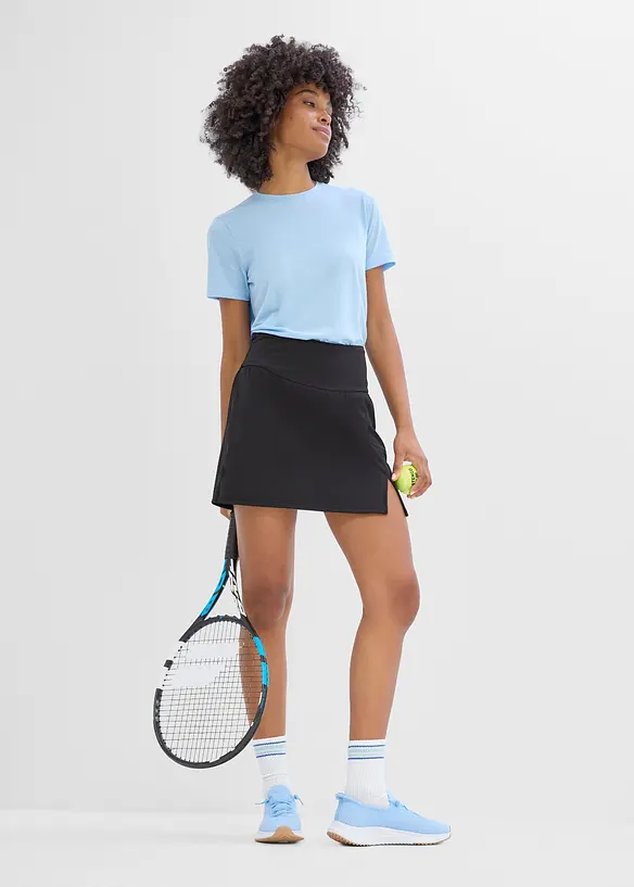 Gonna per sport con pantaloncini integrati, asciugatura rapida, bonprix