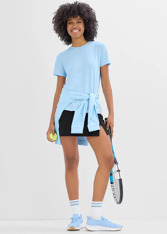 T-shirt per sport con cotone, ad asciugatura rapida (pacco da 2), bonprix