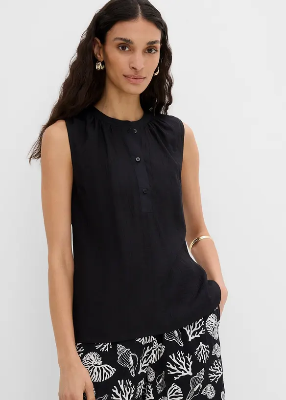 Top con collo alla coreana, bonprix