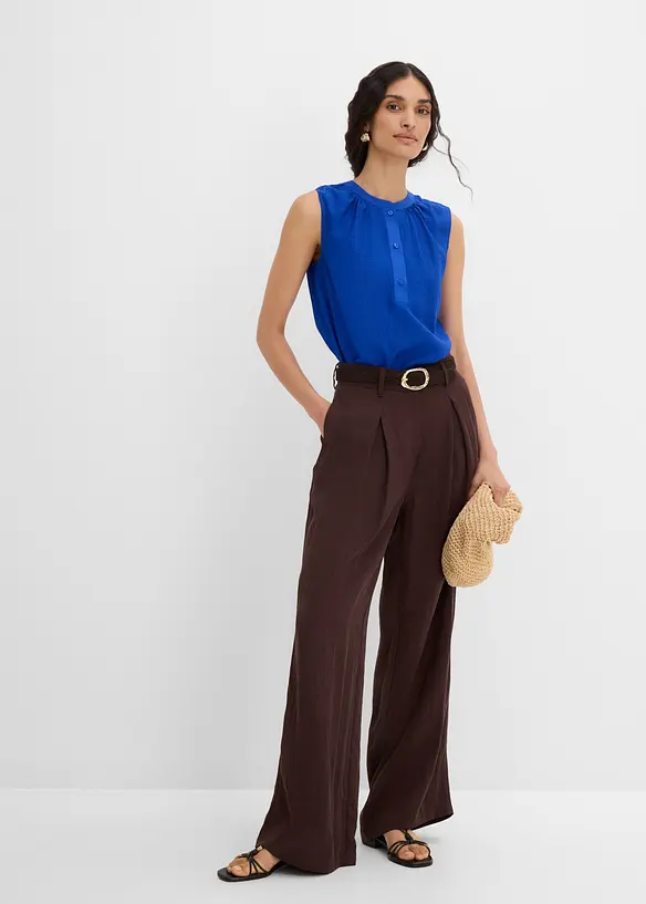 Top con collo alla coreana, bonprix