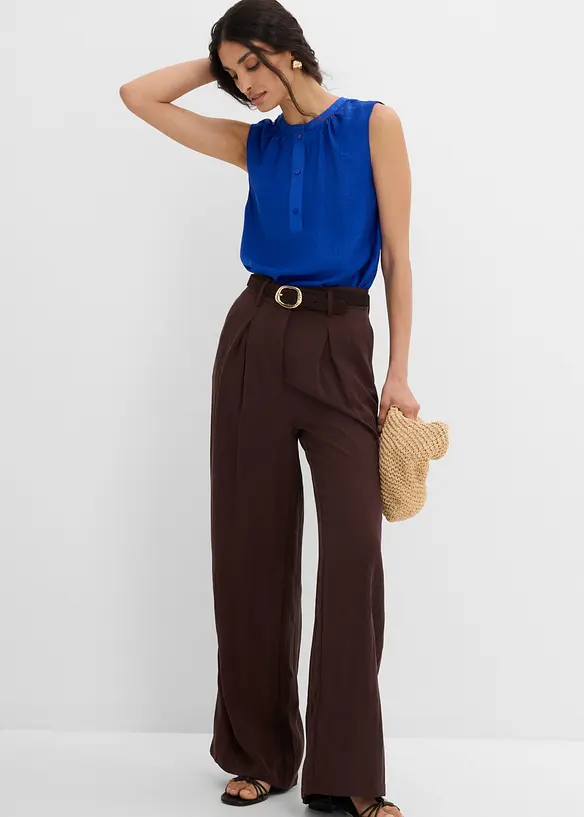 Top con collo alla coreana, bonprix