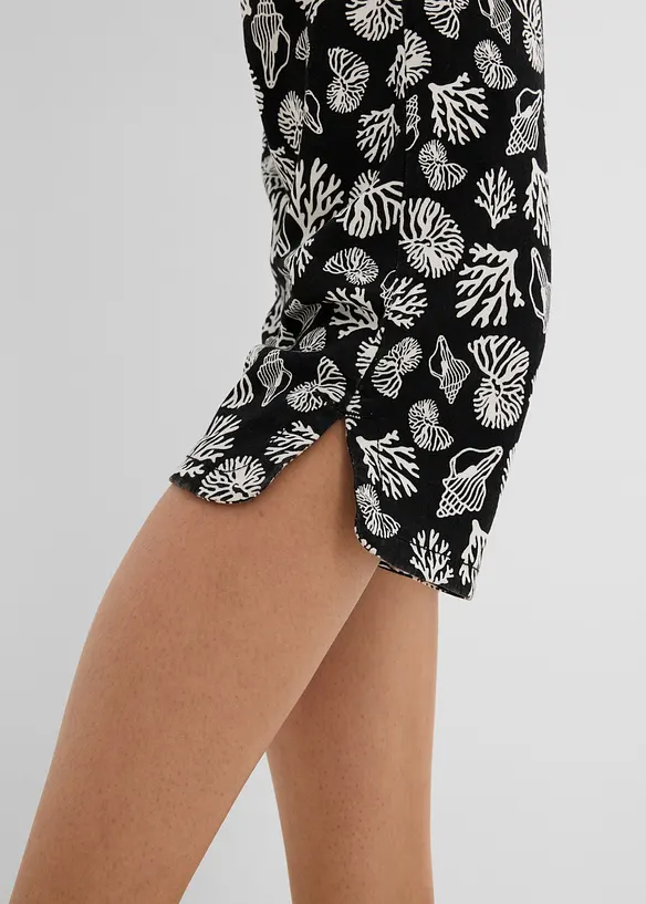 Pantaloni capri in cotone elasticizzato, bonprix
