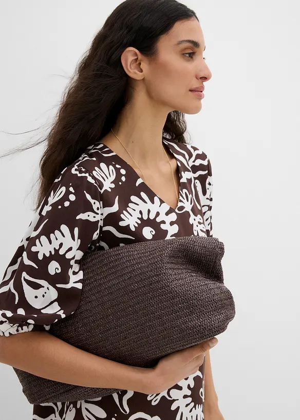 Abito midi in misto viscosa, bonprix