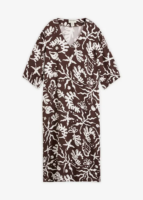 Abito midi in misto viscosa, bonprix