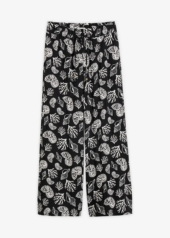 Pantaloni larghi in misto viscosa, bonprix