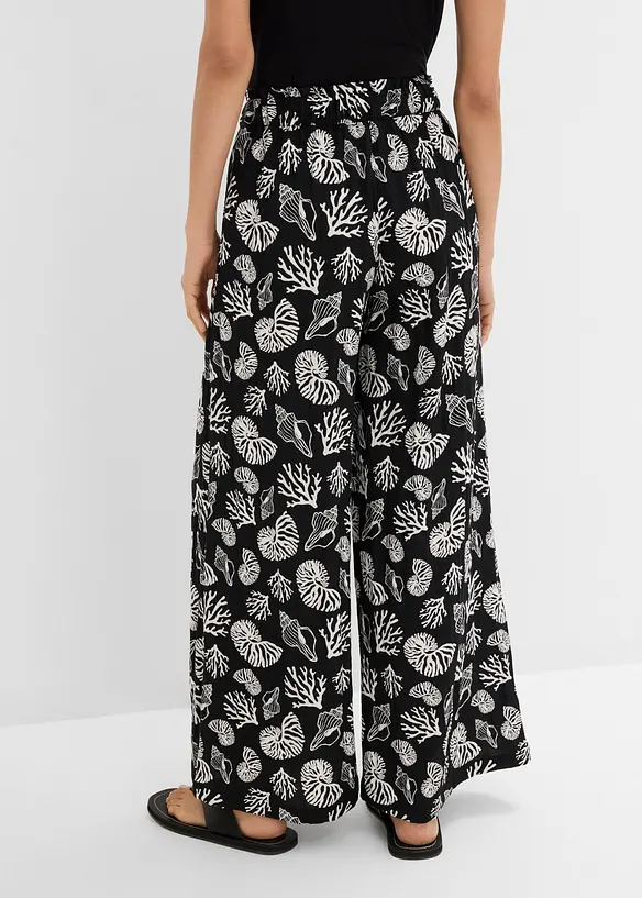 Pantaloni larghi in misto viscosa, bonprix