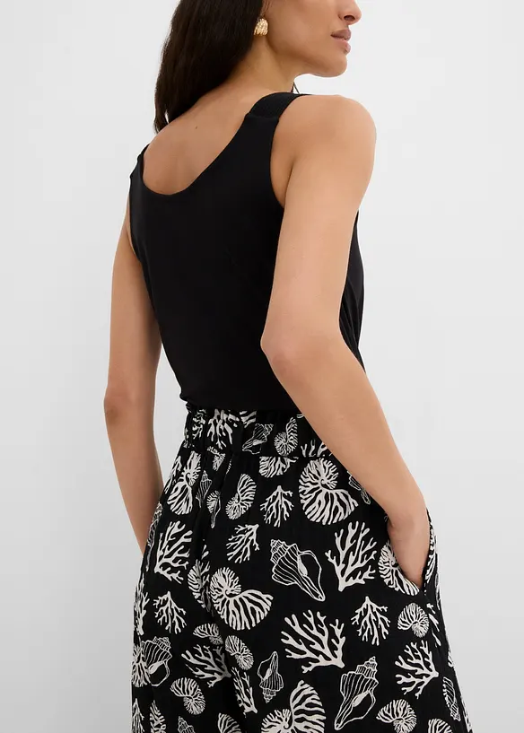 Pantaloni larghi in misto viscosa, bonprix