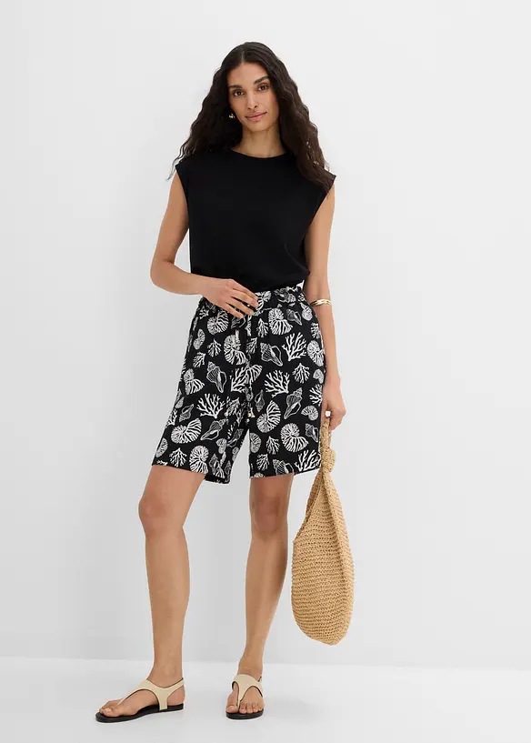 Shorts in misto viscosa con elastico in vita, bonprix