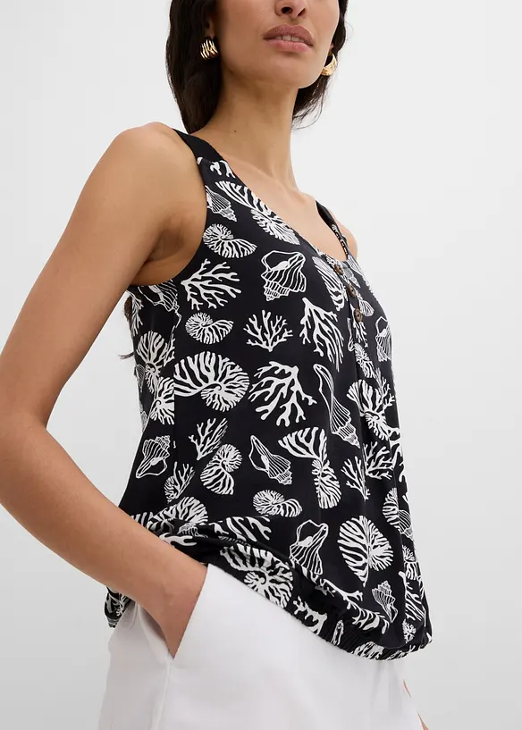 Top in misto viscosa, bonprix