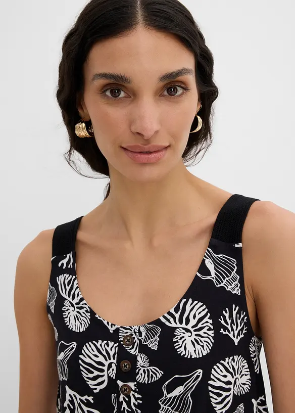 Top in misto viscosa, bonprix