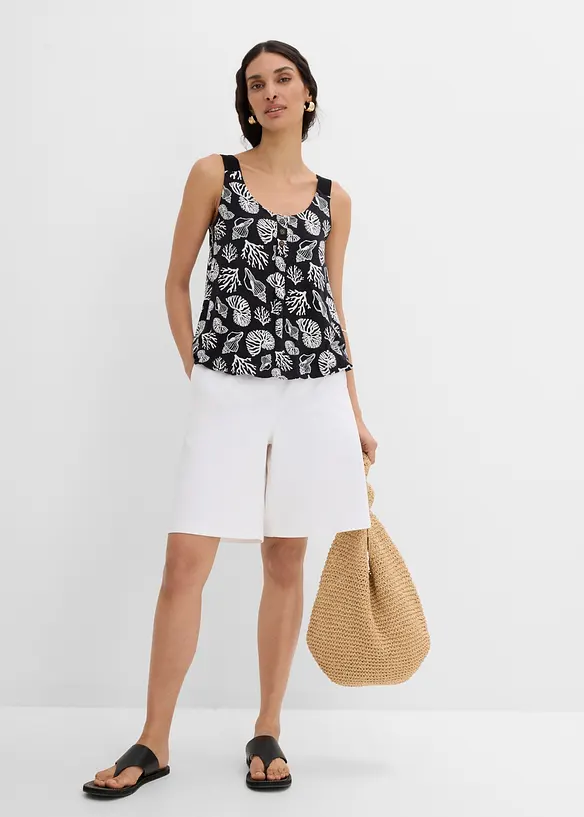 Top in misto viscosa, bonprix