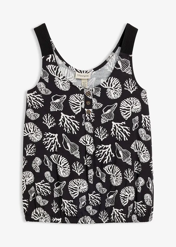Top in misto viscosa, bonprix
