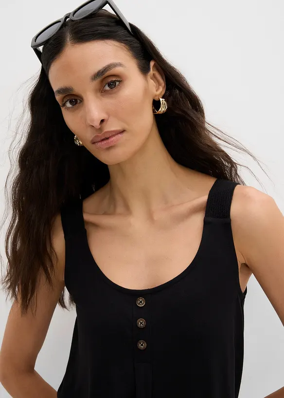 Top in misto viscosa, bonprix