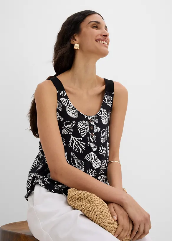Top in misto viscosa, bonprix