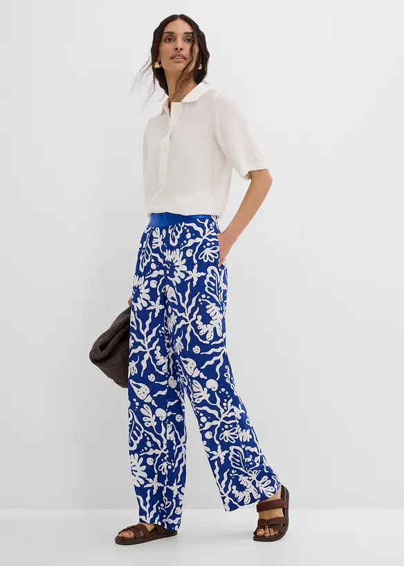 Pantaloni larghi in morbida viscosa, bonprix