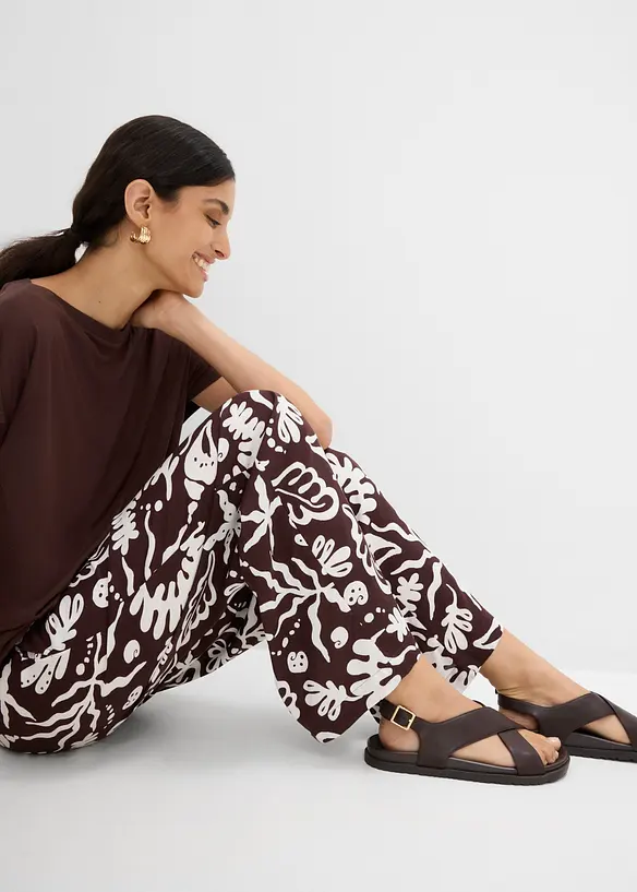 Pantaloni larghi in morbida viscosa, bonprix