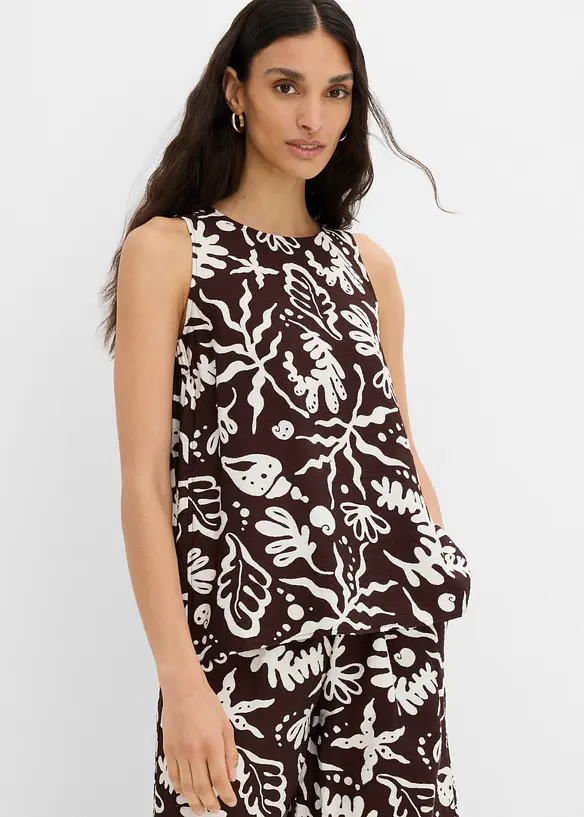 Top con viscosa fluida, bonprix