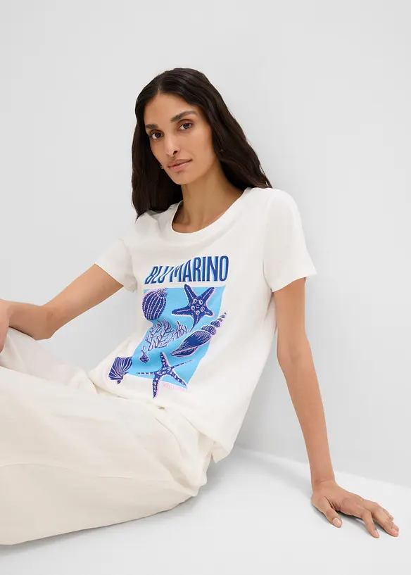 T-shirt in puro cotone biologico, bonprix