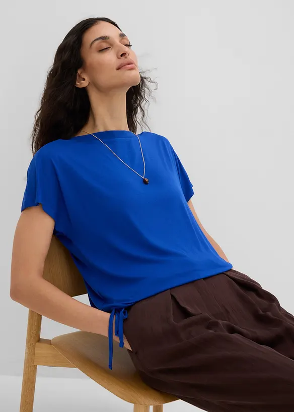 T-shirt con viscosa fluida, bonprix